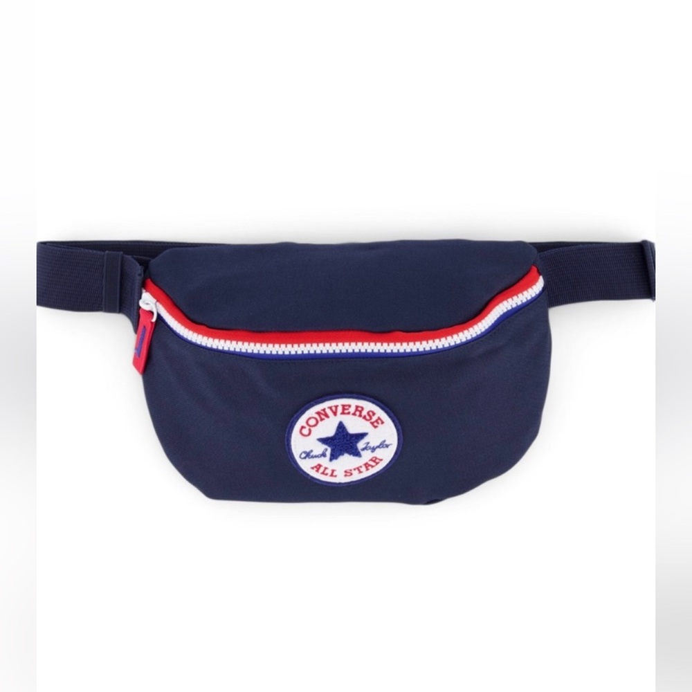 Converse All Star Chuck Taylor Zipper Belt Bag Navy/Red/White NWT